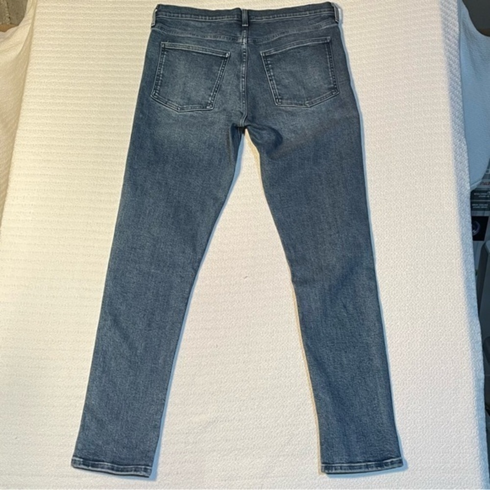 Triarchy V High‎ Rise Straight Leg Blue Jean Women 34x30.5" Zip 5 Pocket - Picture 3 of 16